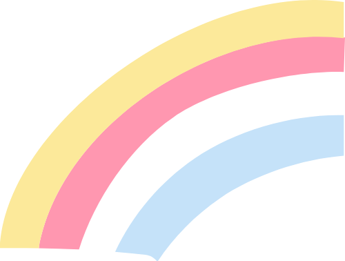 Cầu vồng, rainbow, cute, dễ thương