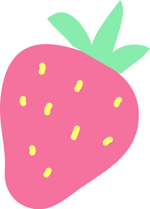 Dâu, dâu tây, strawberry, cute, dễ thương