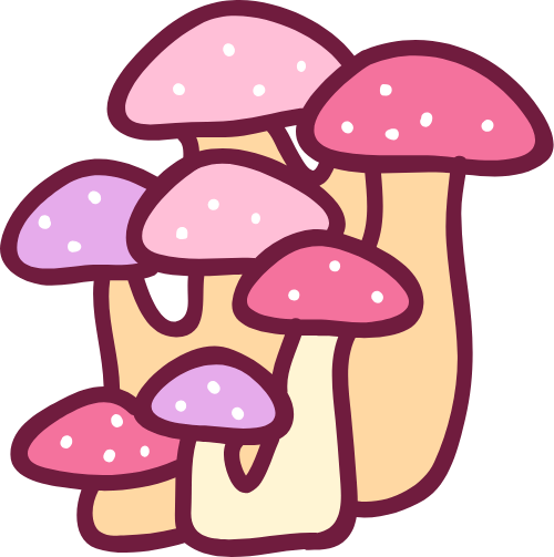 Nấm, mushroom, cute, dễ thương