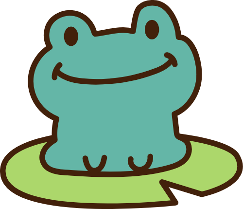 ếch, frog, cute, dễ thương