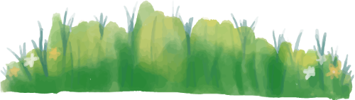 Cỏ, grass, đổng cỏ, bãi cỏ, cute, dễ thương, water color, màu nước