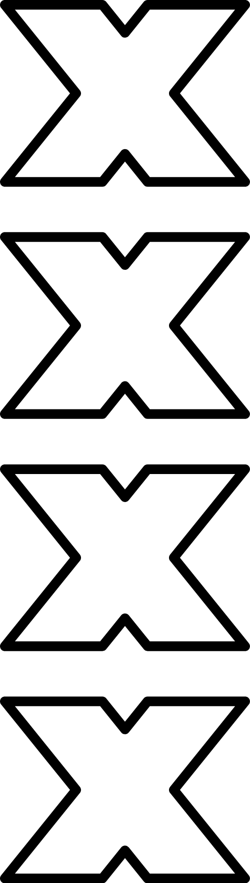 y2k, hình dạng, shape, dấu x, x mark