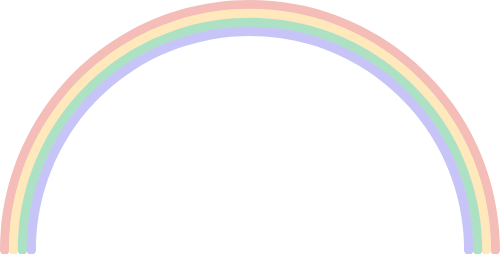 Rainbow, cầu vồng, cute, dễ thương