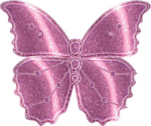 Y2k, Hình dạng, kim loại, chrome, bướm, butterfly