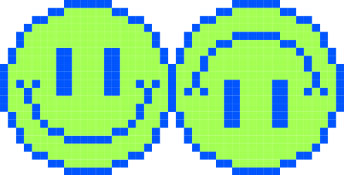Y2k, pixel, mặt cười, smile