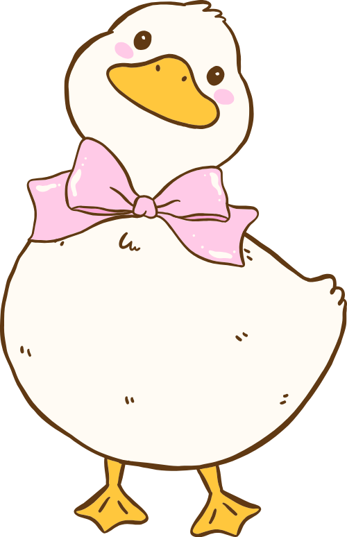 Cute, dễ thương, vịt, duck, nơ, bow tie 2