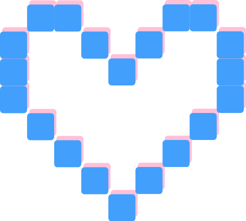 shape, hình dạng, tim, heart, pixel