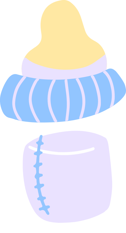 Bình sữa, sữa, milk, milk box, cute, dễ thương