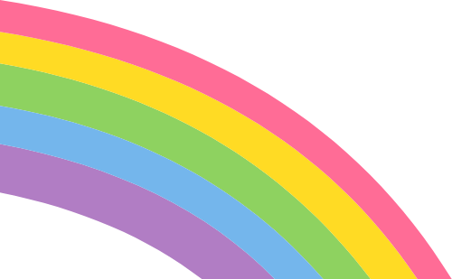Cầu vồng, rainbow, cute, dễ thương