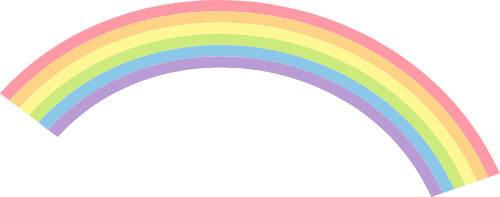 Cầu vồng, rainbow, cute, dễ thương