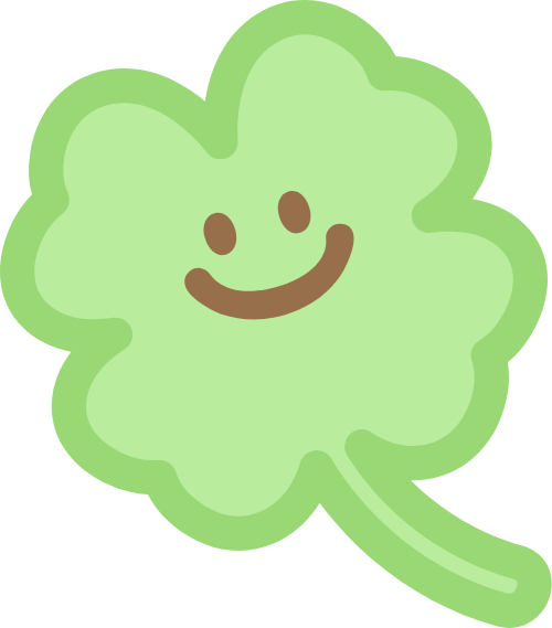Cỏ, cỏ may mắn, clover, dooble, cute, dễ thương