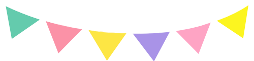 Cờ, lá cờ, flag, party, tiệc, cute, dễ thương