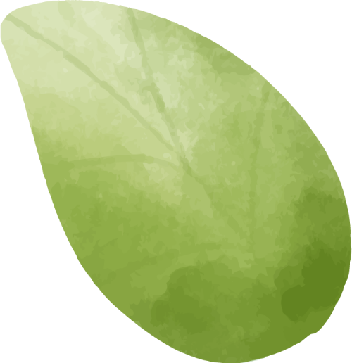 Watercolor, màu nước, lá, lá cây, leaf, cute, dễ thương