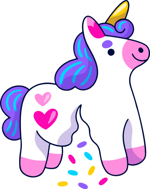 Unicorn, kỳ lân, birthday, sinh nhật, cute, dễ thương