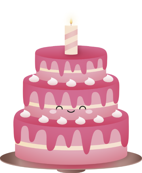 Bánh kem, bánh, cake, sinh nhật, birthday, cute, dễ thương