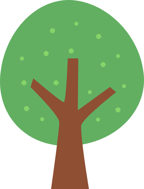 Cây, cây xanh, tree, dễ thương, cute