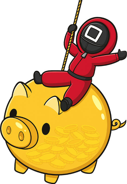 Trò chơi, nhân vật, con mực, Game, character, squid, squid game, heo, pig