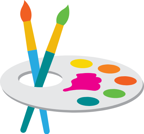 Paint, drawn, bảng vẽ, bảng, màu nước, màu, cute, dễ thương