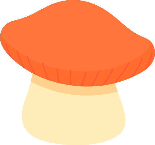 Nấm, mushroom, cute, dễ thương