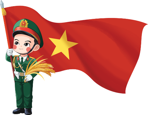 Bộ đội, chiến sĩ, cảnh sát, công an, police, cờ, cờ Việt Nam, lá cờ, flag, Việt Nam, watercolor