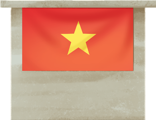 Bục, bục sân khấu, sân khấu, stage, cờ, lá cờ, flag, Việt Nam, watercolor