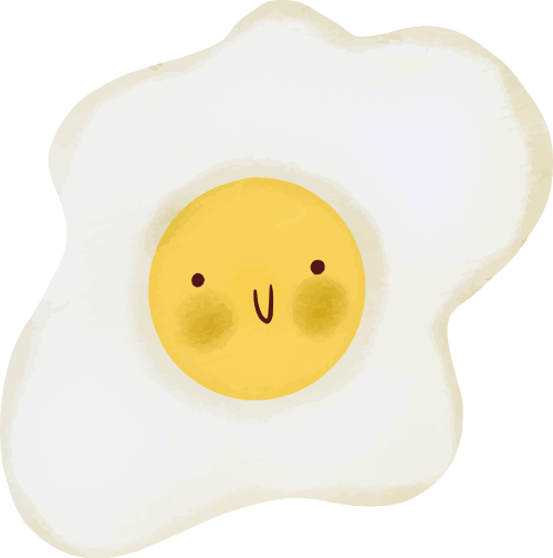 Trứng, ốp la, egg, dễ thương, cute