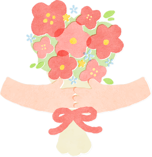 Hoa, flower, bó hoa, bouquet, cute, dễ thương