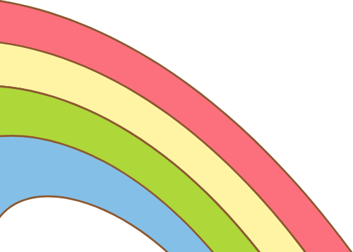 Cầu vồng, rainbow, shape, thiên nhiên
