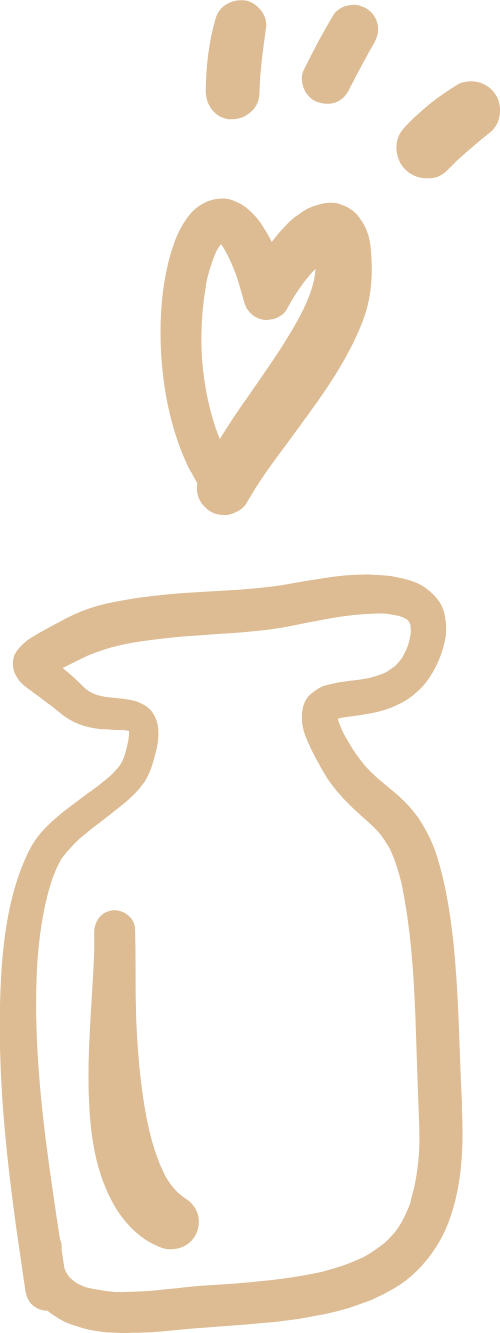 Cái bình, cái lọ, trái tim, vase, jar, heart, line, nét