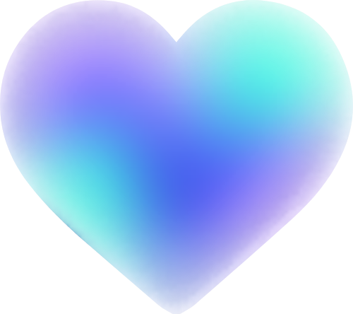 Tim, heart, màu loang, gradient