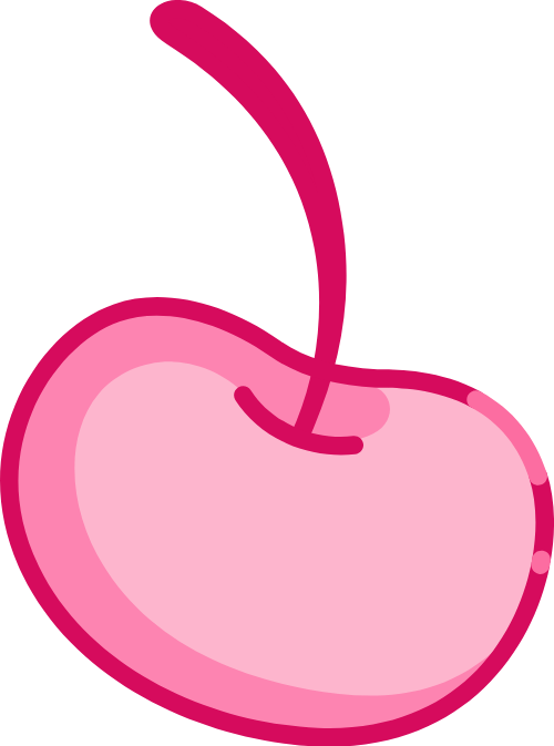 Cherry, anh đào, trái cây, fruit, cute, dễ thương, pink