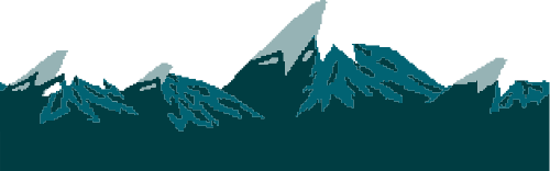 Núi, mountain, hill, đồi, pixel, dễ thương, cute