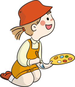 Con gái, girl, chibi, vẽ, paint, draw, dễ thương, cute