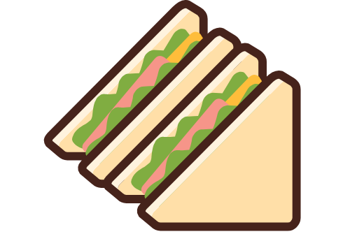 Sandwich, bánh mì, bread, cute, dễ thương