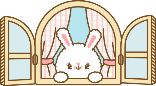 Thỏ, bunny, rabbit, cute, dễ thương, cửa sổ, window
