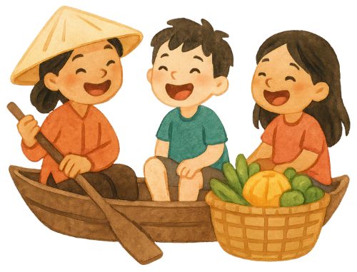 Chợ nổi, chợ, market, bán hàng, Việt Nam, VietNam, Vietnamese