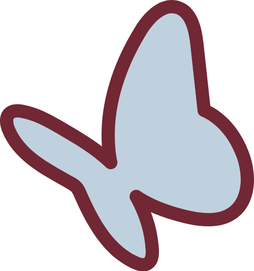 Bươm bướm, bướm, butterfly, line, shape, cute, dễ thương