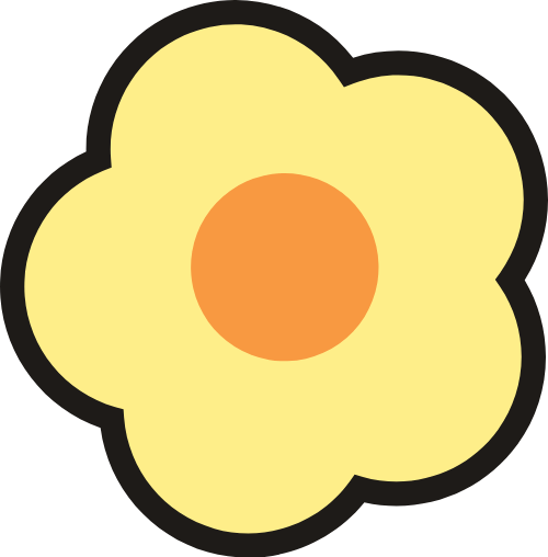 Hoa, flower, shape, cute, dễ thương