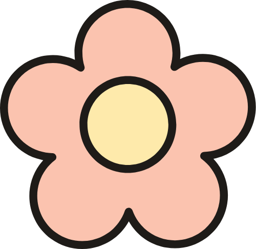 Hoa, flower, shape, cute, dễ thương