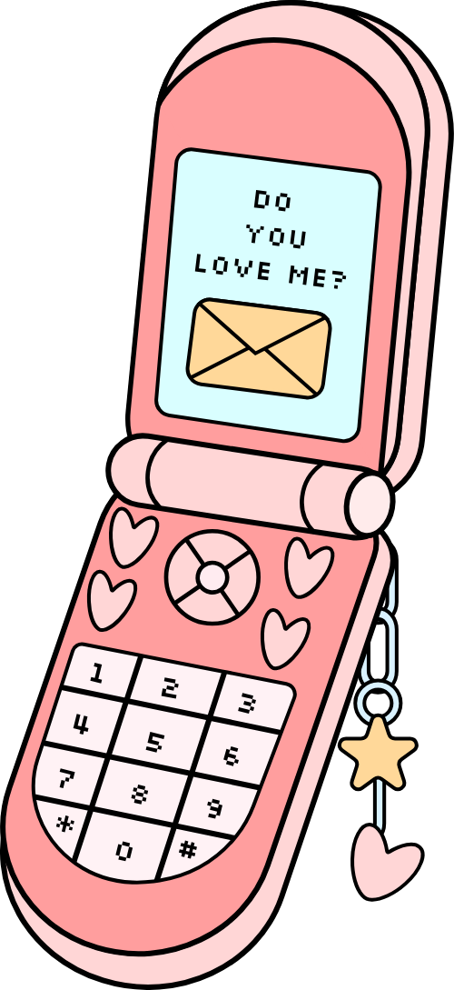 Phone, điện thoại, cute, dễ thương