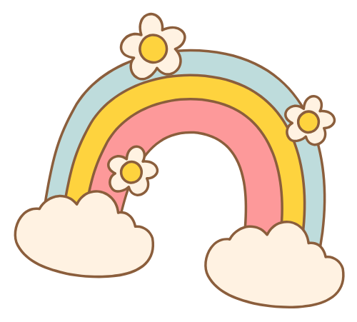 Cầu vồng, rainbow, hoa, flower