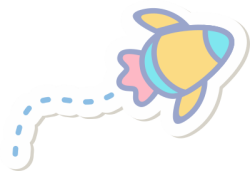 tên lửa,  rocket, cute, dễ thương