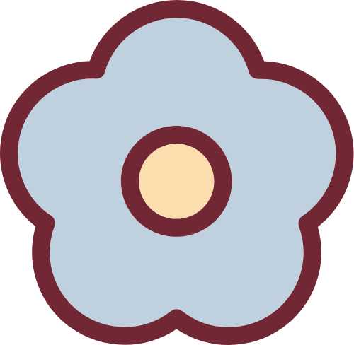 Hoa, flower, hoa lá, line, shape, cute, dễ thương