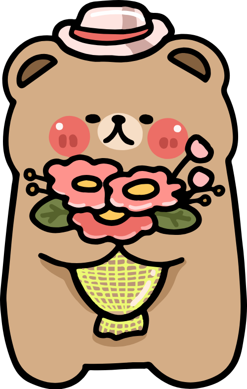 Gấu, bear, teddy, cute, dễ thương, hoạt hình, cartoon 4