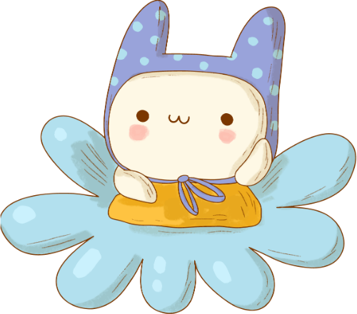 Thỏ, bunny, rabbit, Hoa, hoa lá, flower, watercolor