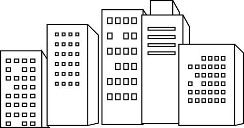 Tòa nhà, đường nét, building, lines