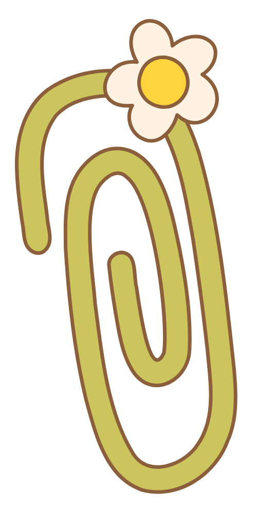 Kẹp giấy, paper clips, hoa, flower