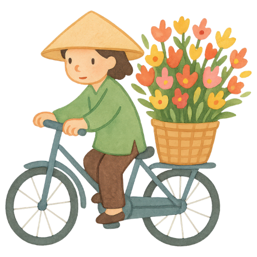 Bán hoa, hoa, flower, bán hàng, Việt Nam, VietNam, Vietnamese