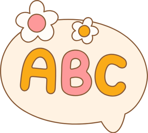 Chữ cái, ABC, abc, hộp chat, khung chat, chat box, alphabet, hoa, flower