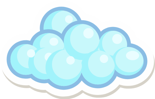 mây, cloud, dễ thương, cute